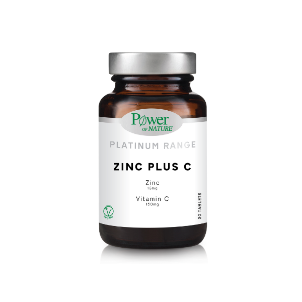 Power of Nature Platinum Range Zinc Plus C, 30tabs Power of Nature Platinum Range Zinc Plus C, 30tabs